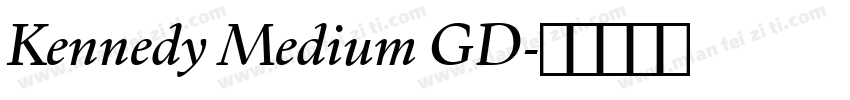 Kennedy Medium GD字体转换